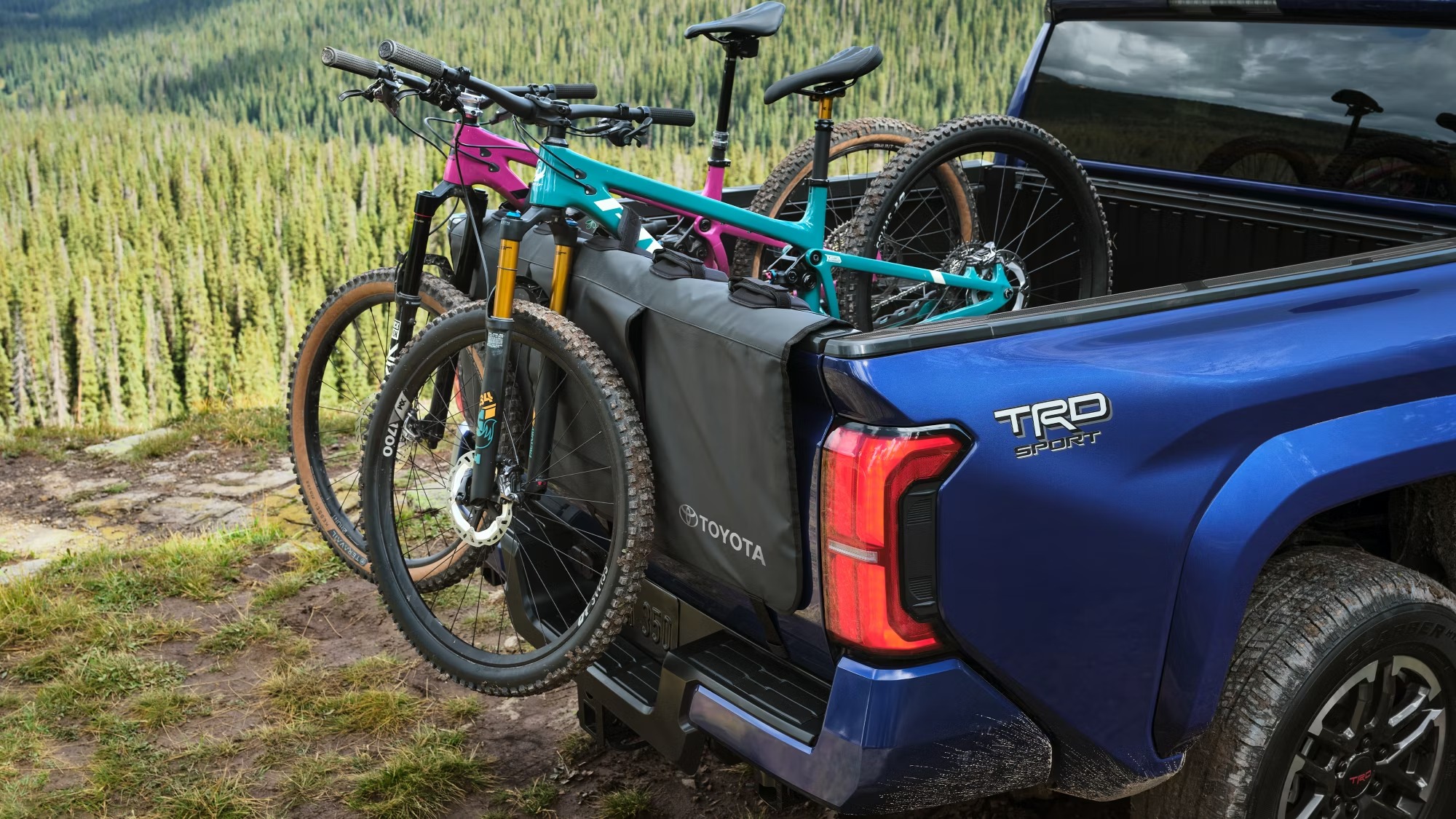 2024 Toyota Tacoma cargo bed with durable liner and tie-down system