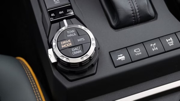 Toyota Tacoma driving interior controls