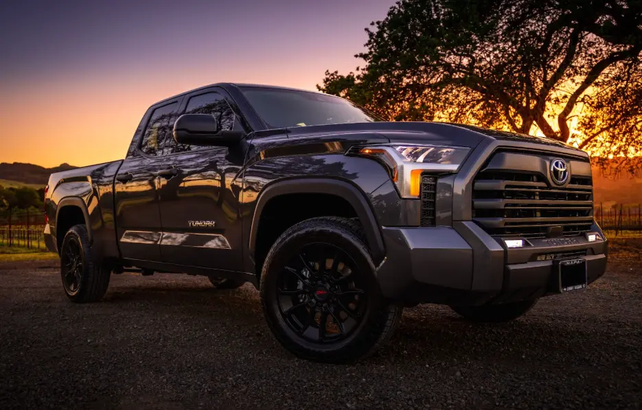 2024 Tundra Standing Firmly During a Sunset