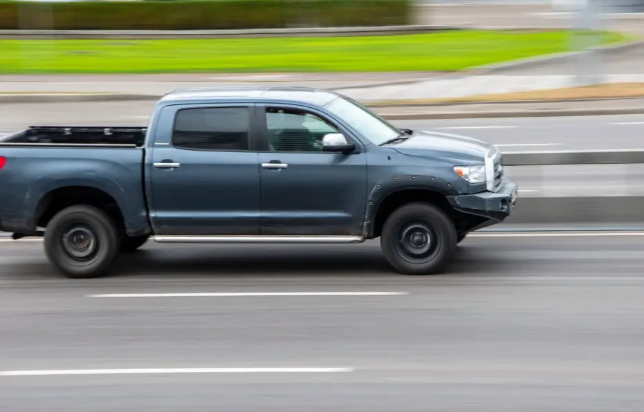 2020 Tundra Speeding on a Highway