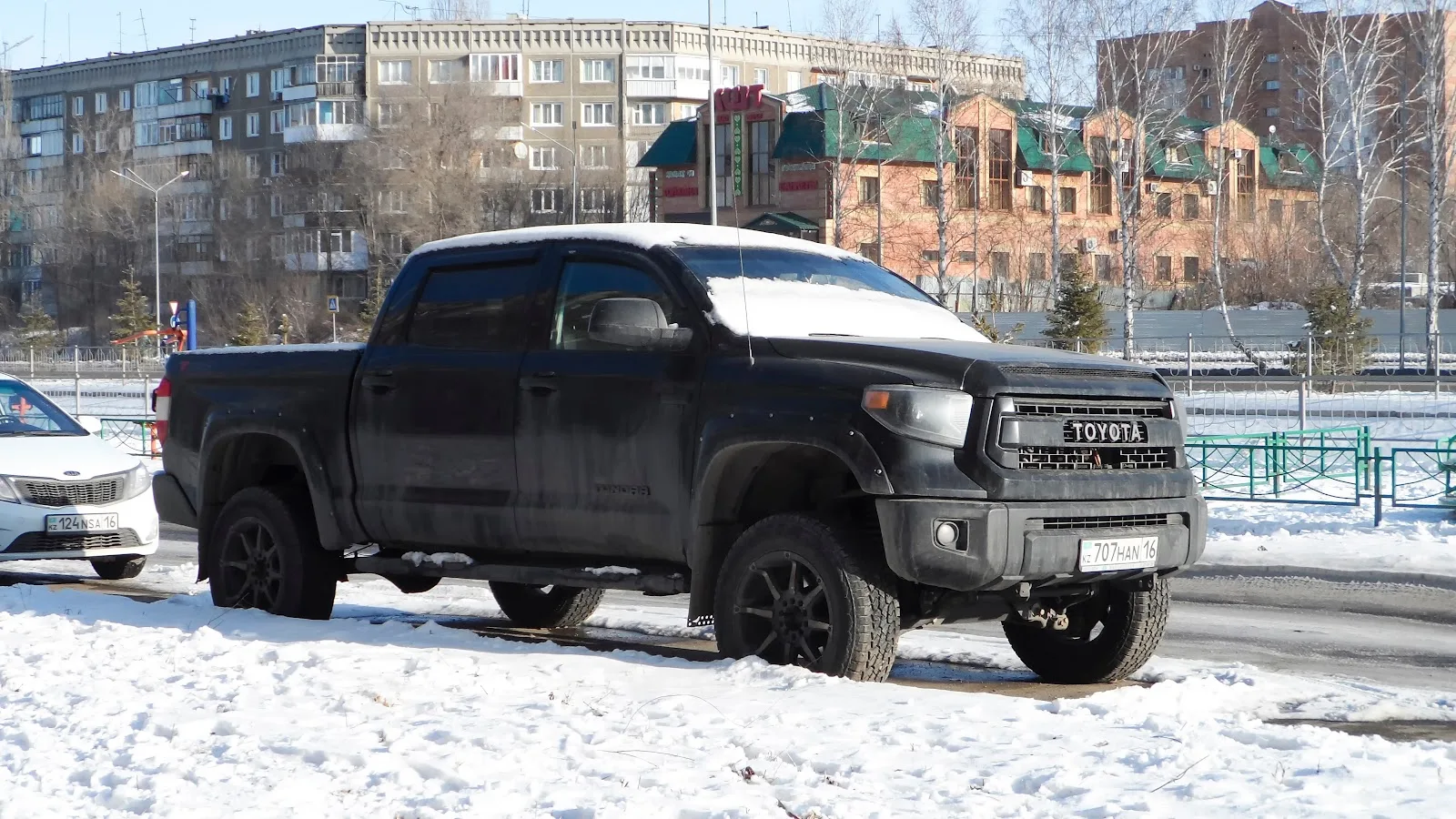 2024 Toyota Tundra Limited Covered in Snow