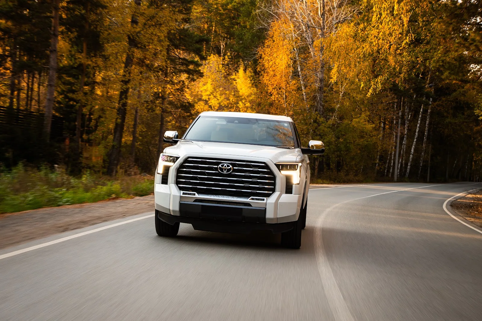 2025 Toyota Tundra Cruising From Forest