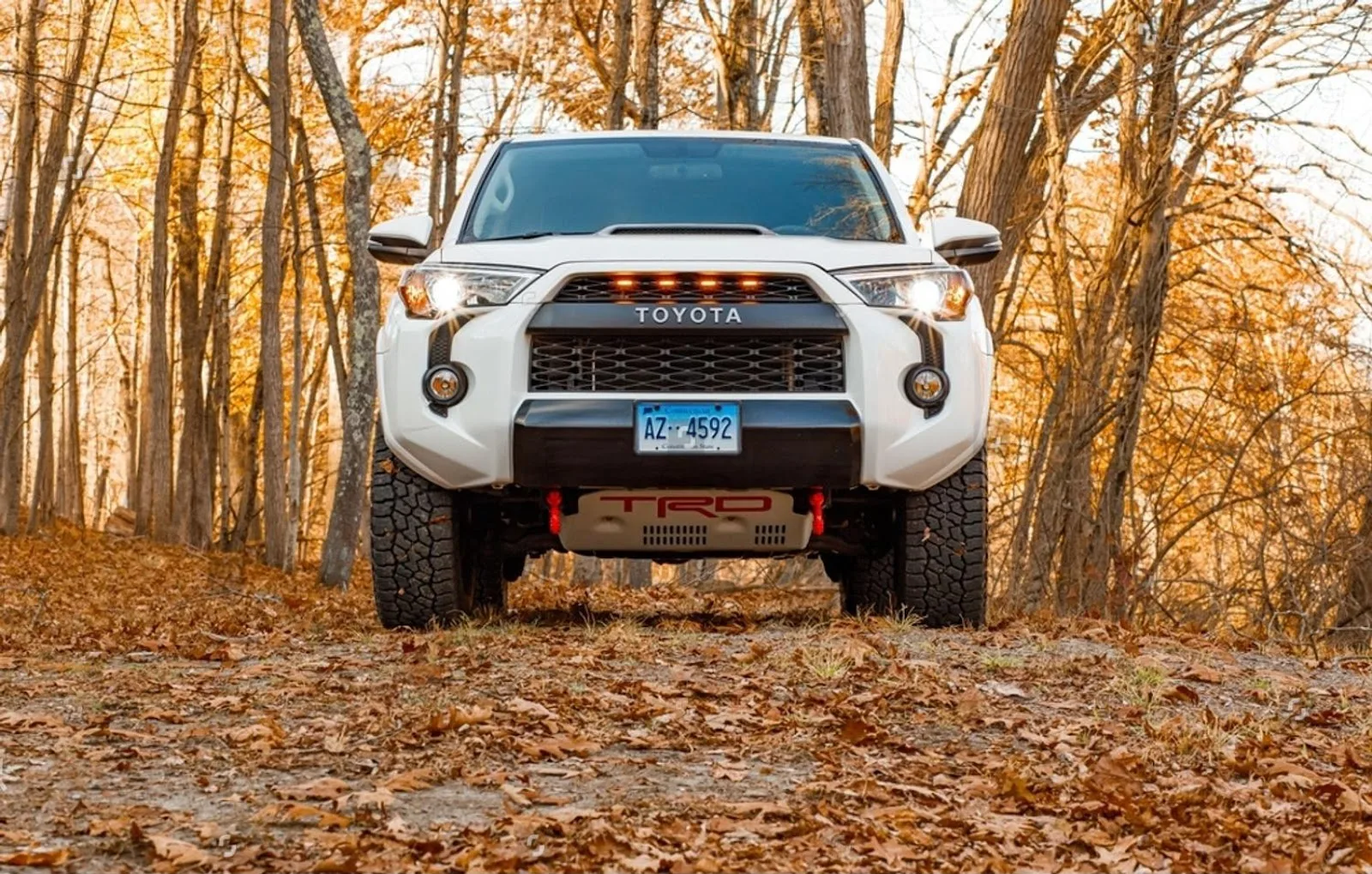 2025 White Toyota 4 Runner With TRD Badging