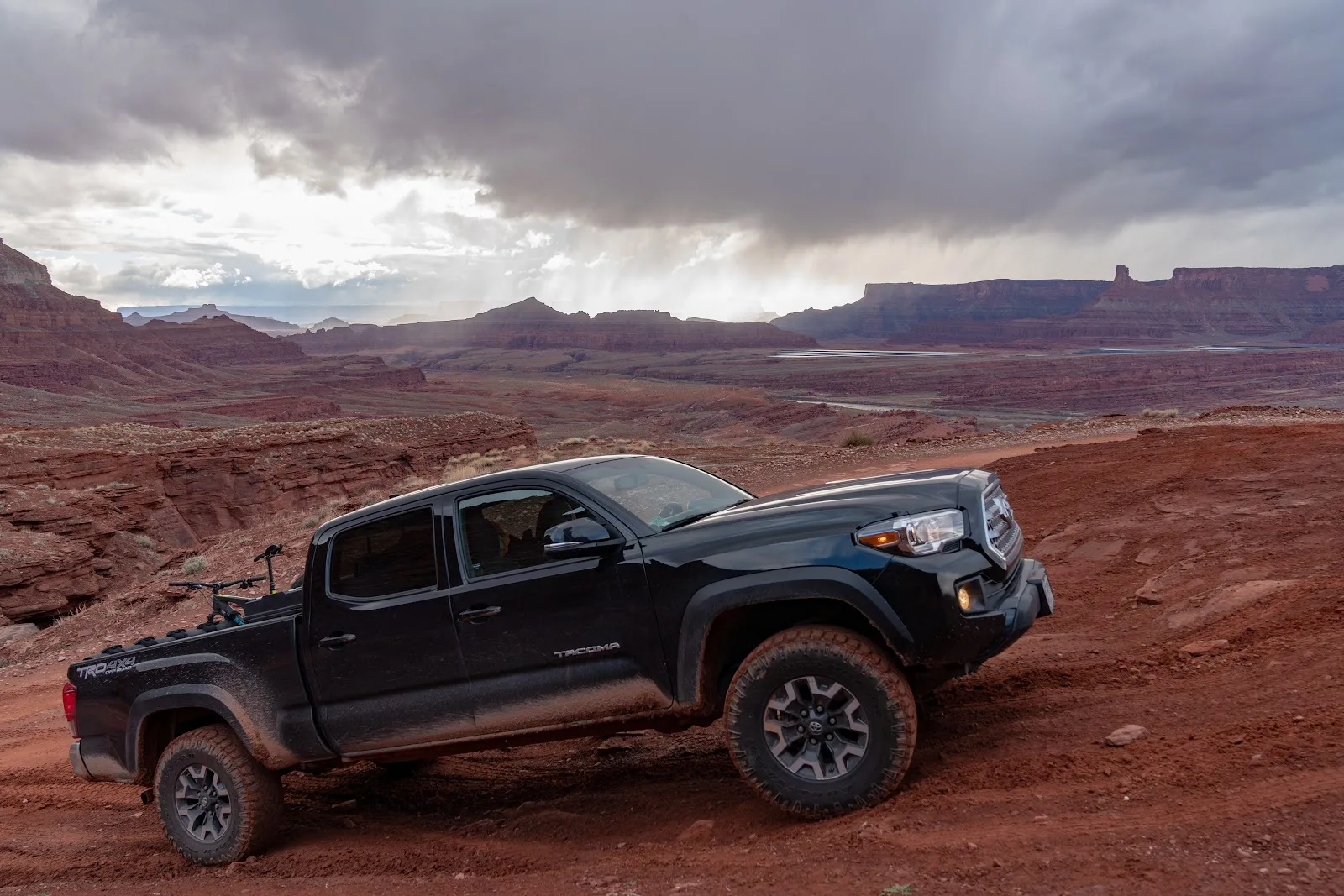 Black Tacoma Off-Roading