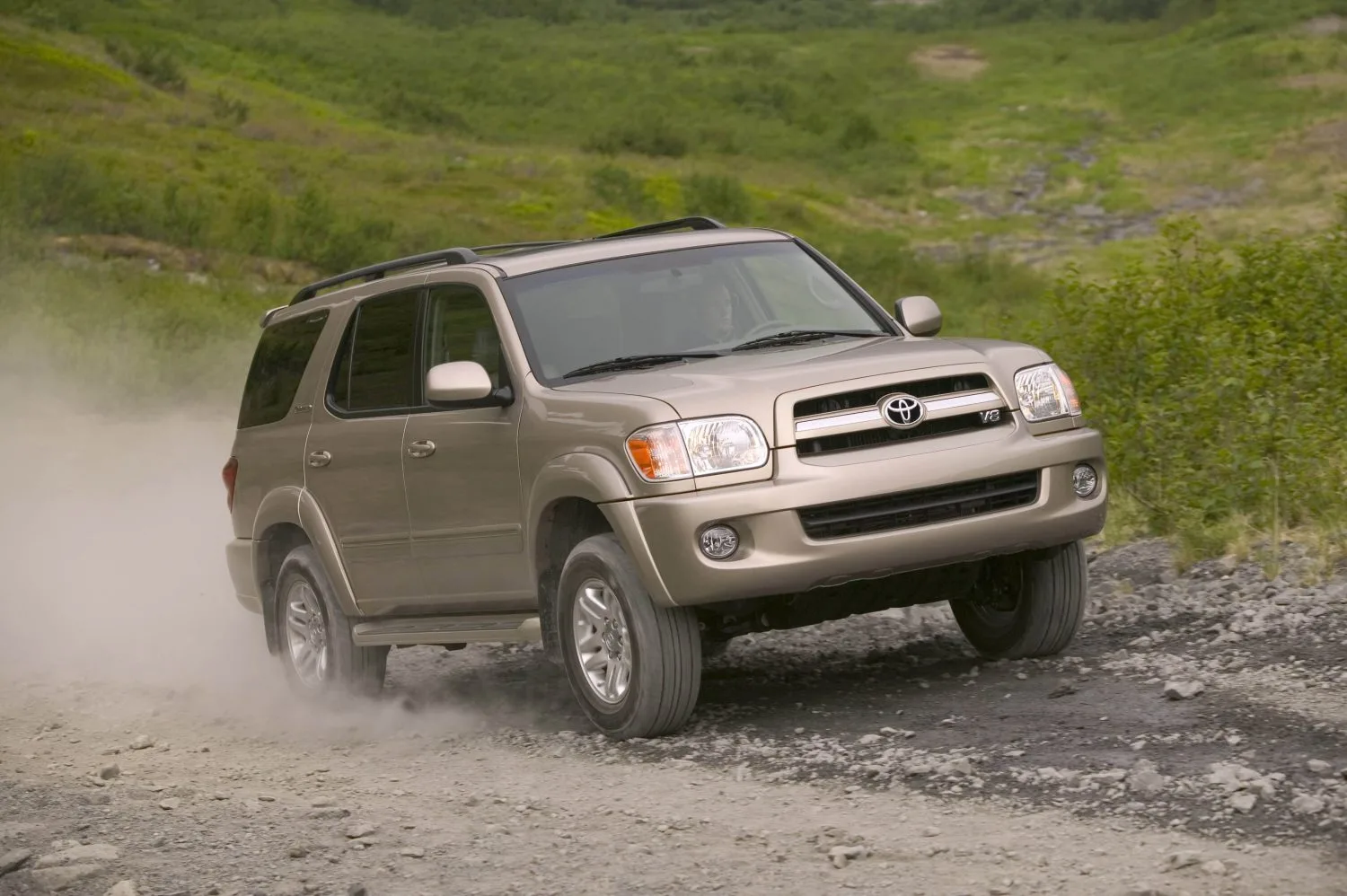 Black Toyota Sequoia on an Off Road Adventure