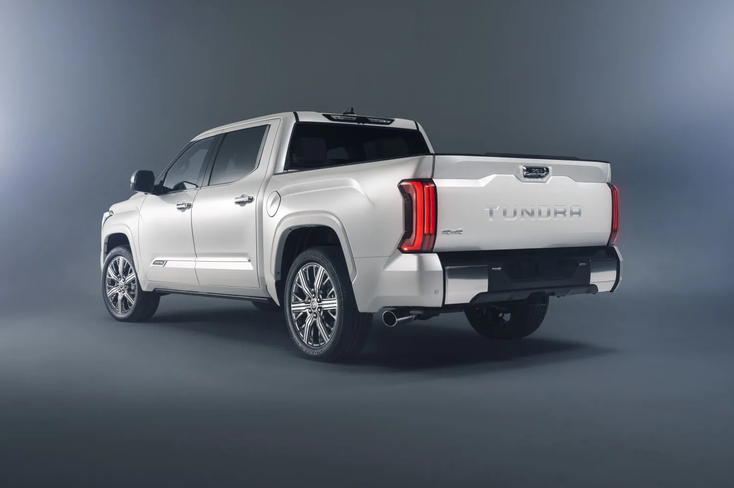 2025 Toyota Tundra Capstone White outside dealership