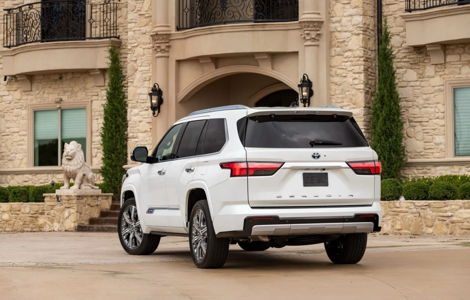 2024 Toyota Sequoia Parked at a Forest