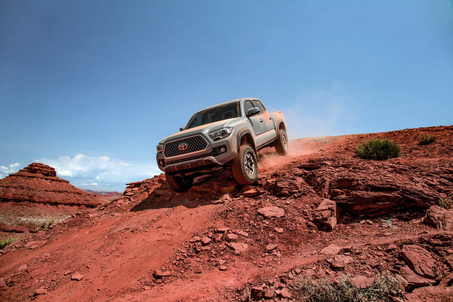 Toyota tacoma in the mountains