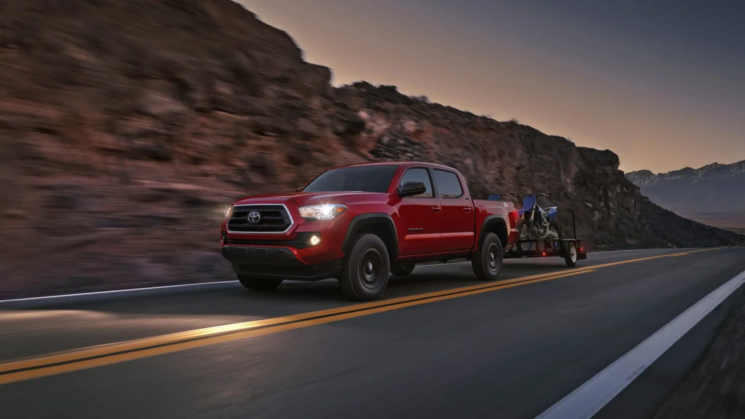 Toyota Tacoma Towing Boat
