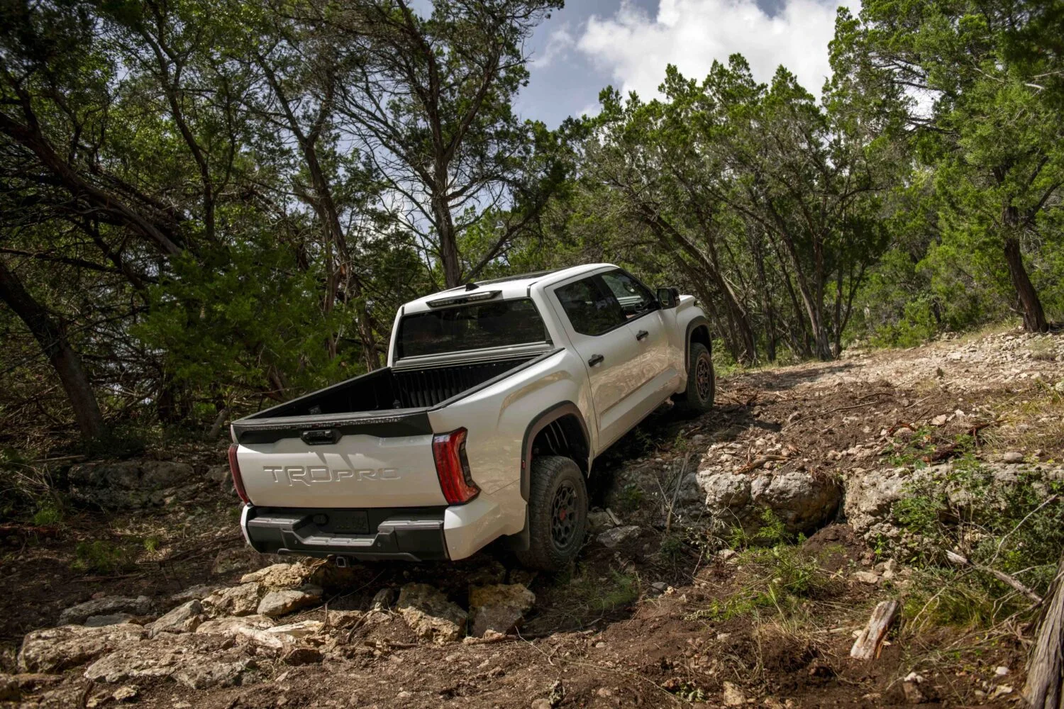 2022 Toyota Tundra TRD Pro Silver Cruising on a Beach Side